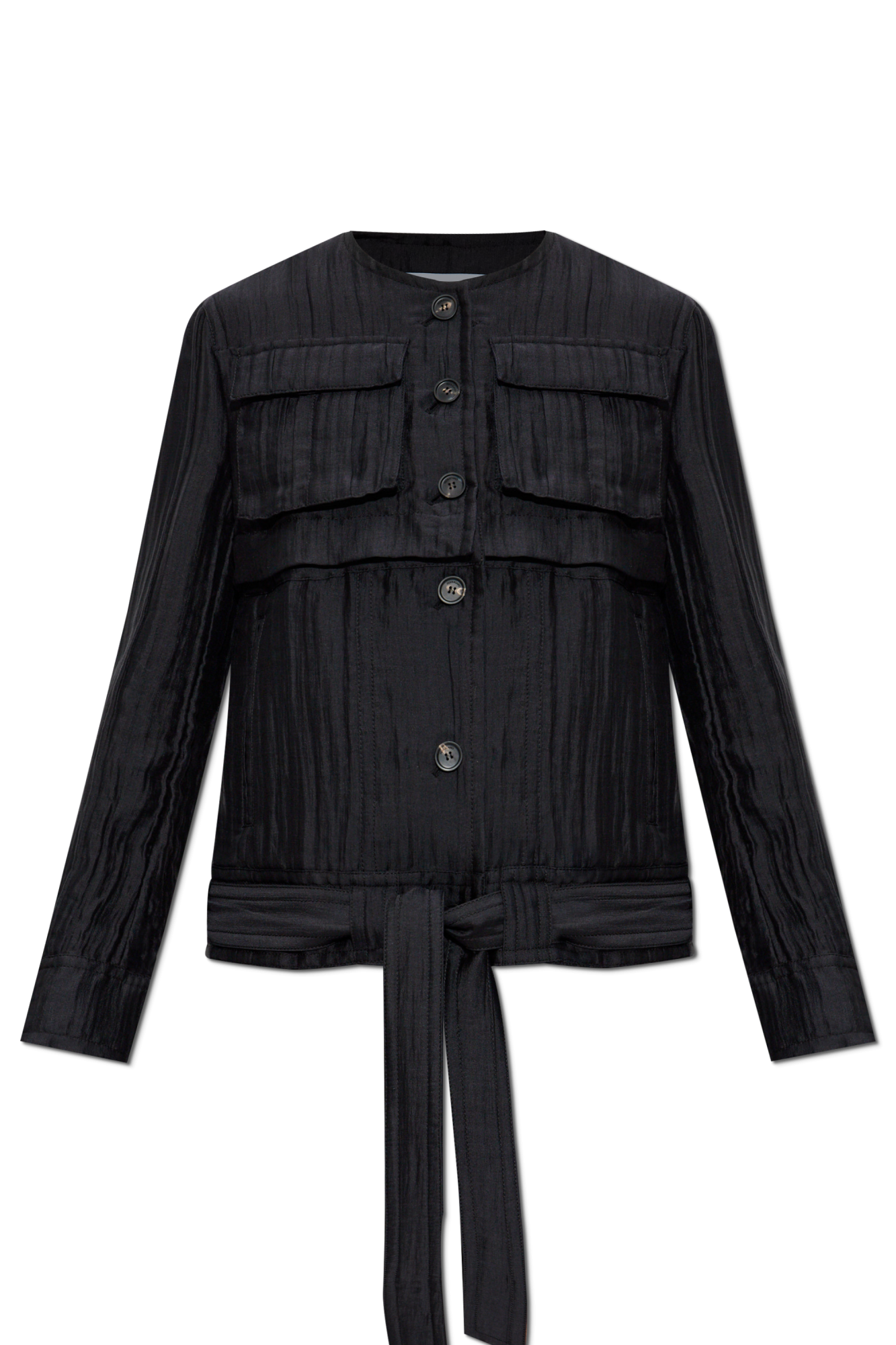 ジャケット SALVATORE FERRAGAMO Black Silk Shirt Black Silk jacket FERRAGAMO - Vitkac Italy